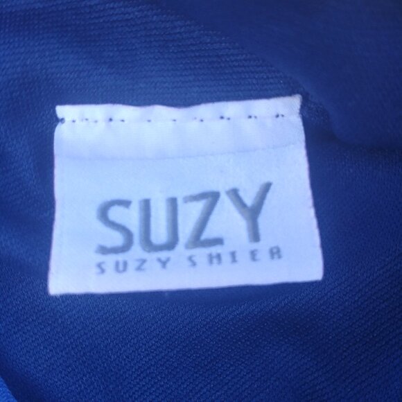 Y2K sapphire blue ruched dress glitter silver sequin halter stra… - Picture 9 of 12